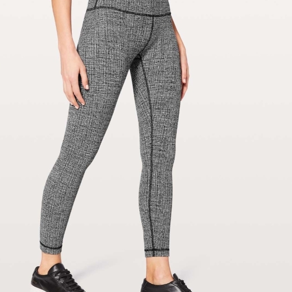 Lululemon Athletica Gray Textured Leggings